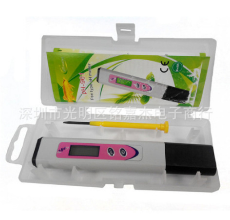 跨境数字显示便携式PH计 高精度PH笔 按键式PH测试笔 ph961英文