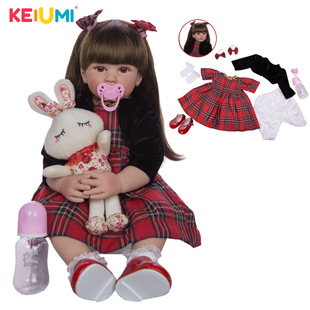 KEIUMI24 inch rebirth doll reborn baby cloth body simulation baby