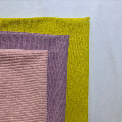 厂家直销 纯棉女装外套裤装坑条螺纹单面面料