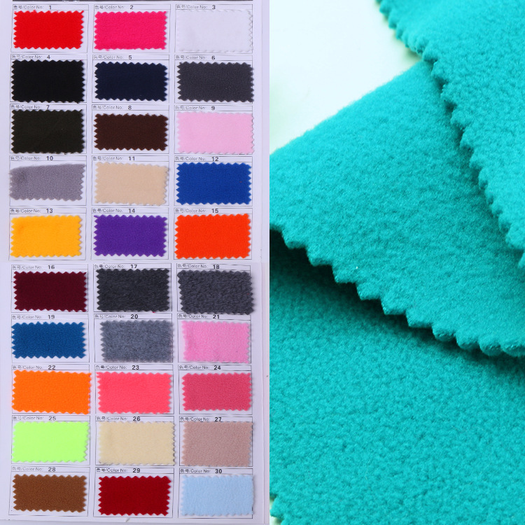 厂家直供现货 全涤摇粒绒  秋冬服装针织面料