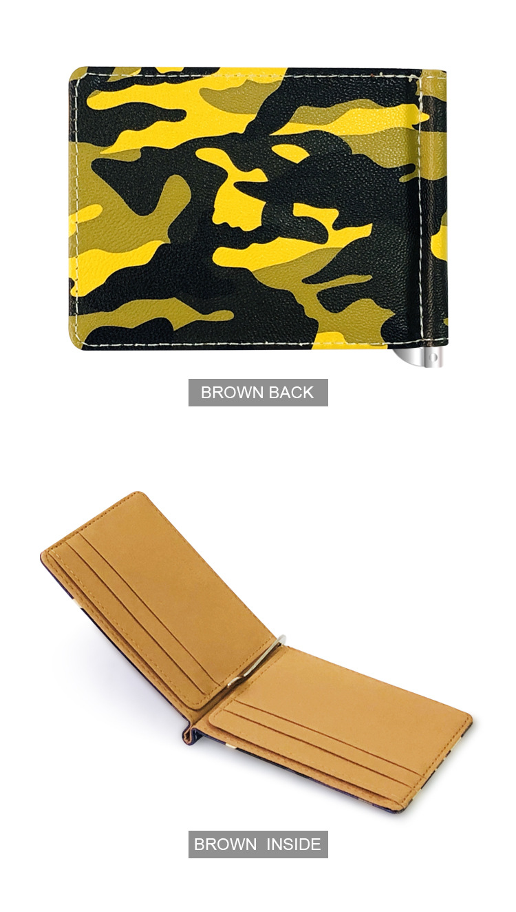 Korean  new creative PU camouflage walletpicture8