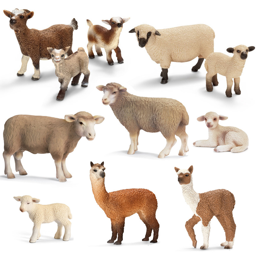 德国思乐Schleich山羊 绵羊 羚羊 静态动物模型羊系列