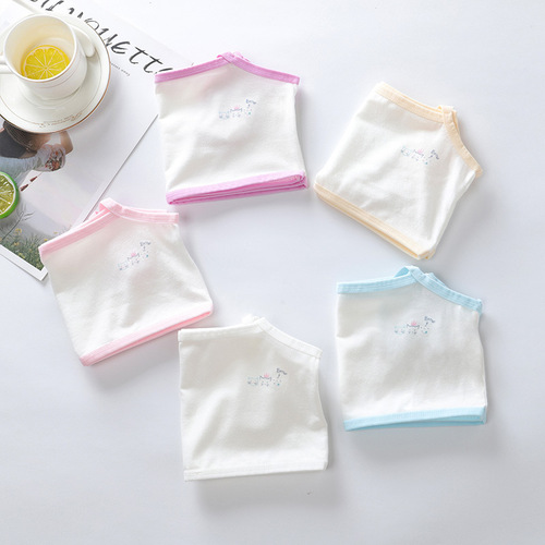 Girls camisole pure cotton girl bra developmental period 9 students, big children 10 little girls underwear 13-14 years old