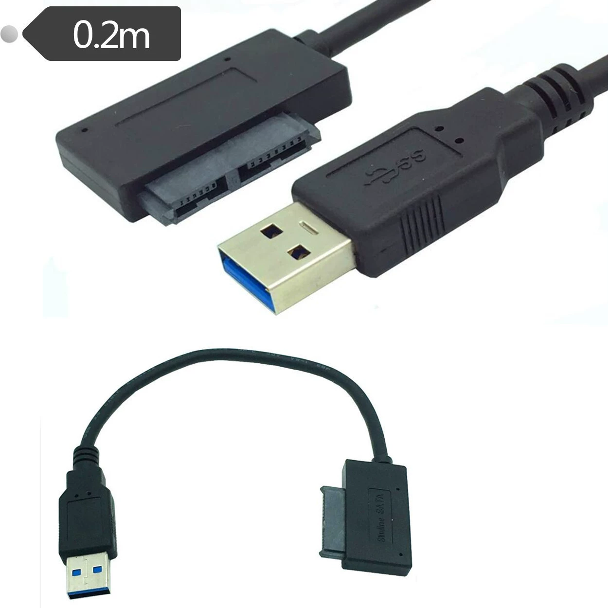 SATA to USB3.0 hard disk transfer data cable outer optical drive box 12.7mm9.5mm easy drive line
