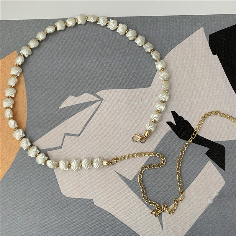 Elegant Women's Waist Chain With Pearl Shell For Dresses And Belts_voghion.com