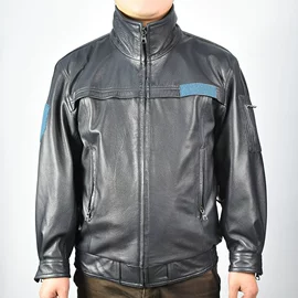 男式真皮皮衣;男式休闲裤;毛领