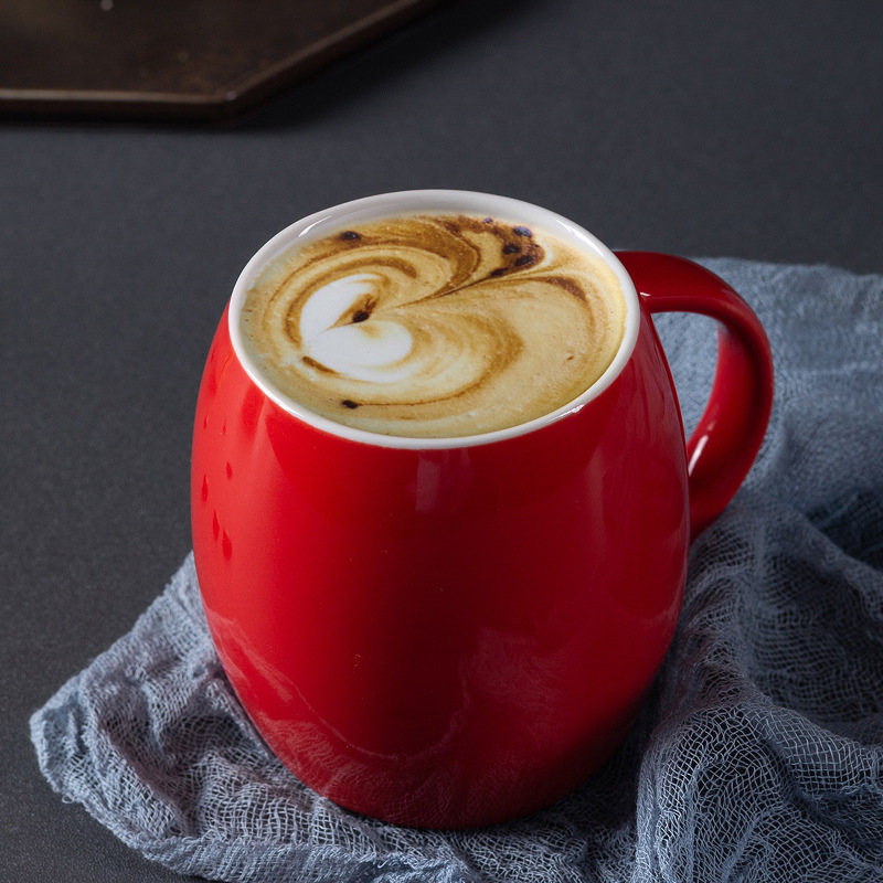 Hermoso conjunto de tazas de cerámica, tazas de color, tazas de agua, tazas de café pequeñas, publicidad LOGO impreso