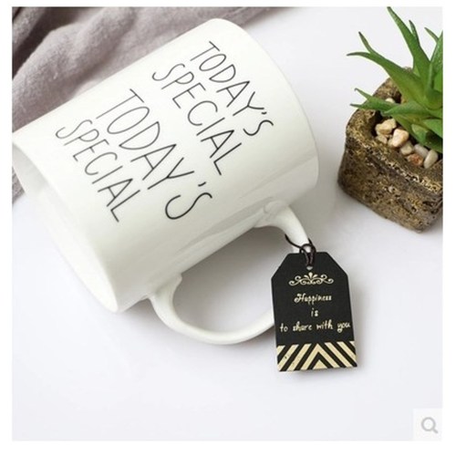 Baking packaging, 6 pieces, black gold stamping decorative tags, biscuits, pastries, cake boxes, decorative tags, gifts