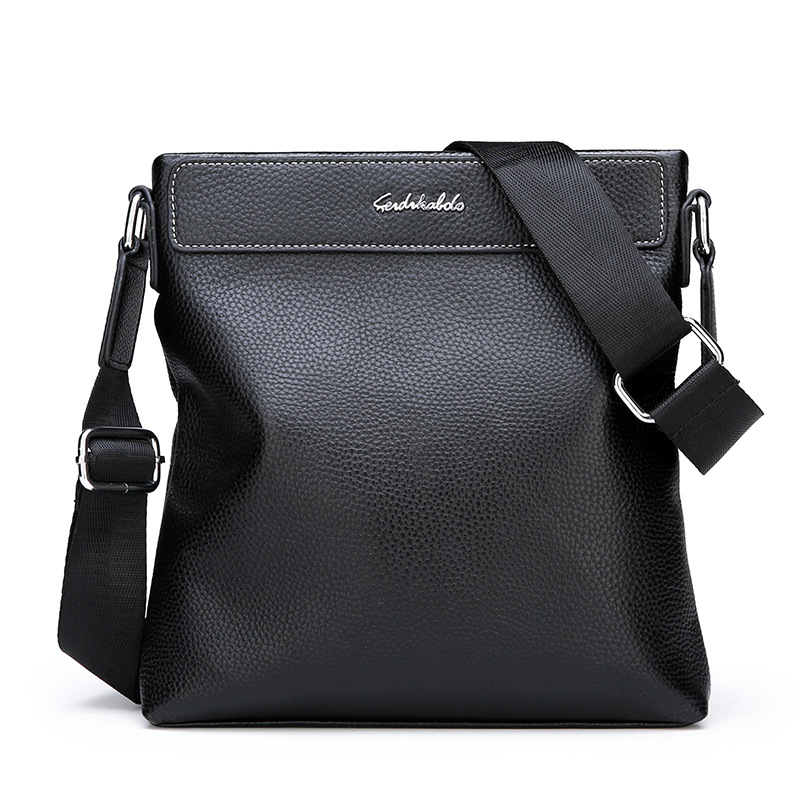 Leather one-shoulder bag