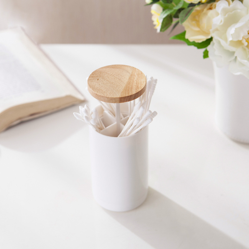 Japanese automatic Toothpick Holder Press cotton swab Cotton swab box Toothpick Holder storage box Swab Storage