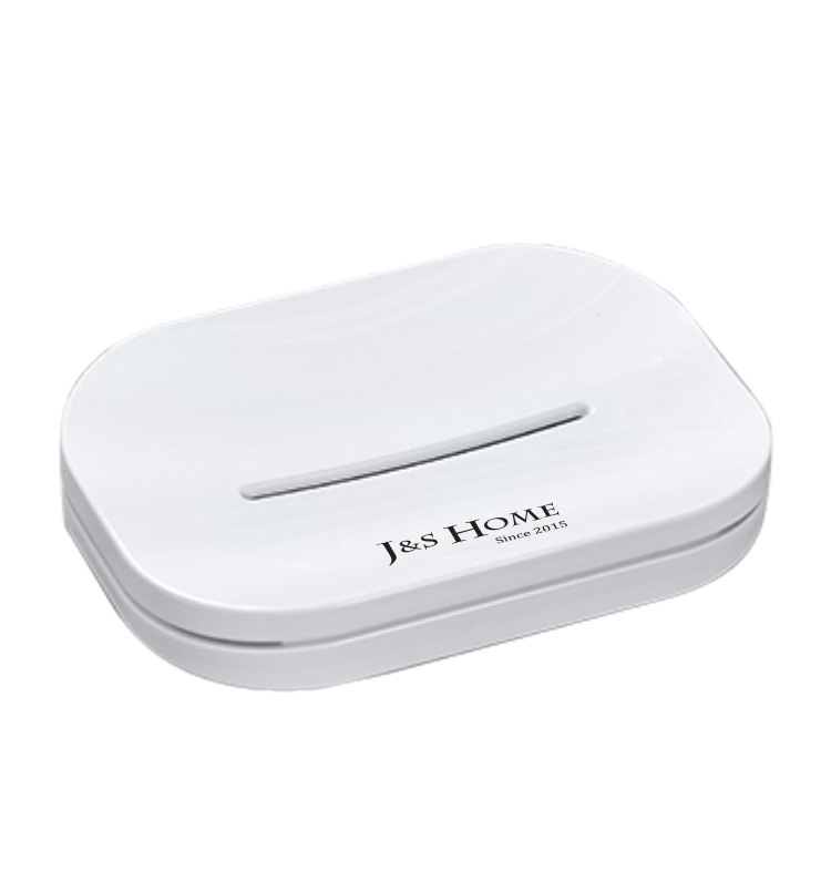 Caja de jabón dividida de doble capa de moda creativa caja de jabón ovalada simple titular de jabón antideslizante titular de jabón