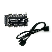 厂家直销5V3针数码配件同步幻彩灯光1拖8集线器SATA供电ARGB新品