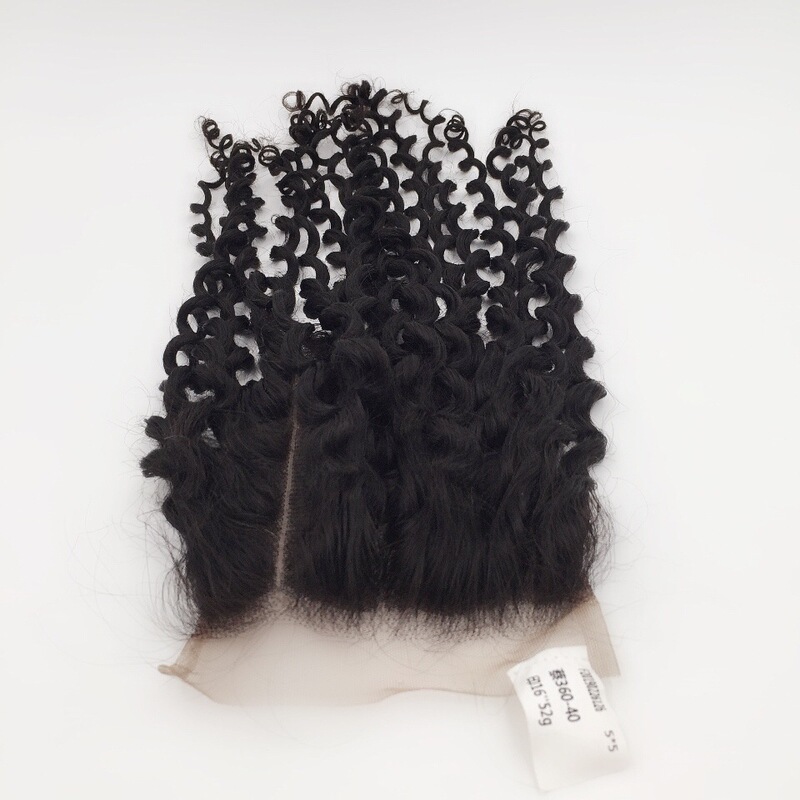 Factory direct Chinese braided hair three-point lace hair block 5X5 lace closure IC Factory direct Chinese braided hair three-point lace hair block 5X5 lace closure IC
