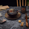 Japanese tableware, set, hand painting, 4 piece set