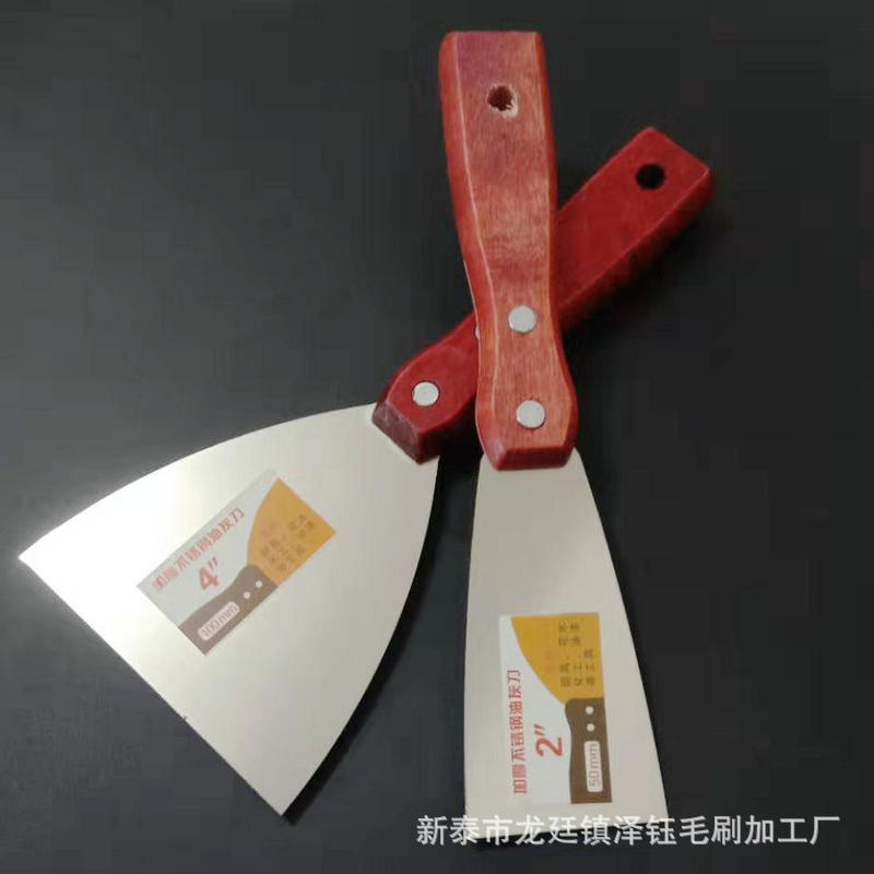 Cuchillo de masilla de mango de madera al por mayor de fábrica Cuchillo de masilla de 3 pulgadas pala de limpieza