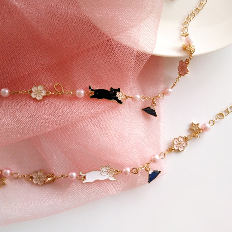 Fashion Dripping Oil Flower Pearl Bracelet display picture 5