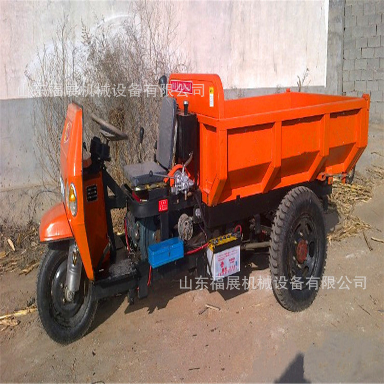 厂家直销工地运输石料三马子 柴油农用三轮车 时风后桥工程三轮车