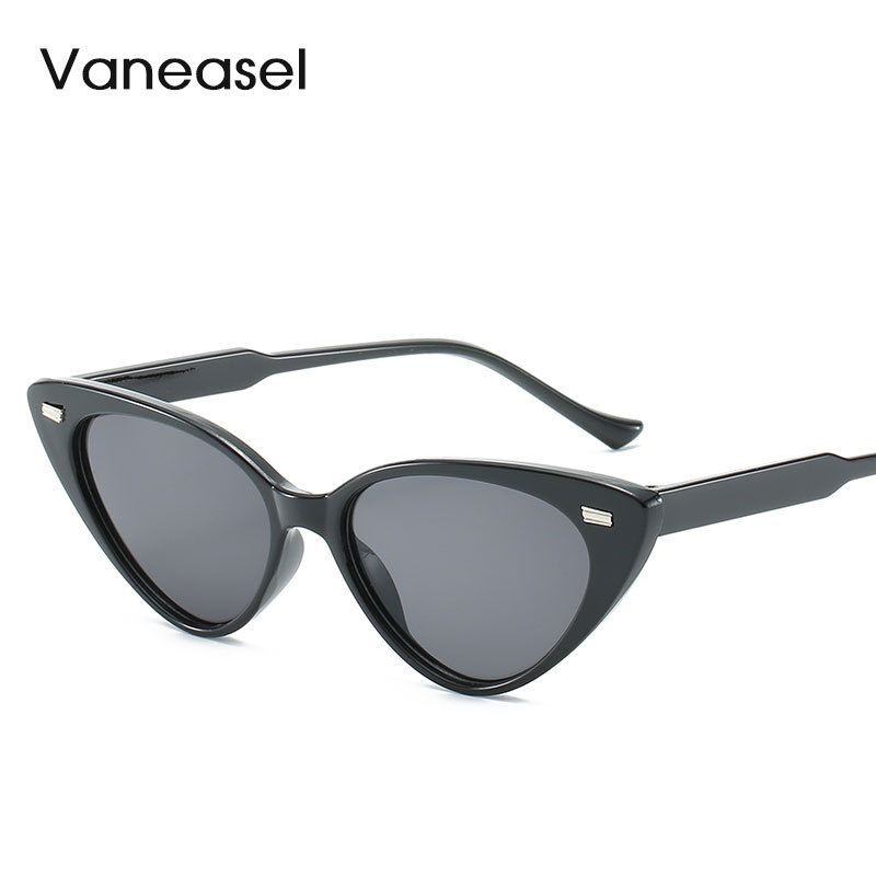 Nuevas gafas de sol estilo europeo y americano, gafas de sol triangulares tipo ojo de gato personalizadas, gafas de sol retro transfronterizas modernas y a la moda.