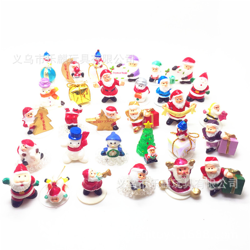 Foreign Trade Products Santa Claus Snowman Doll Children's Play Toys Cake Baking Decoration Cross-border Toys