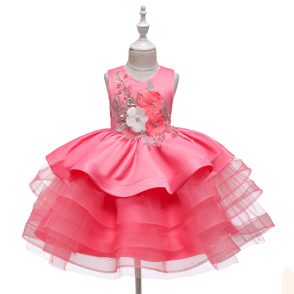 New Children's Dress Princess Dress Girls Pettiskirt Flower Girl Wedding Ceremony display picture 15