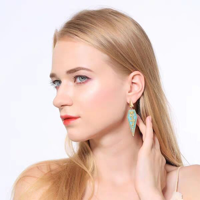 Fashion Alloy Resin Geometric Earrings Simple Earrings Personalized Earrings display picture 10
