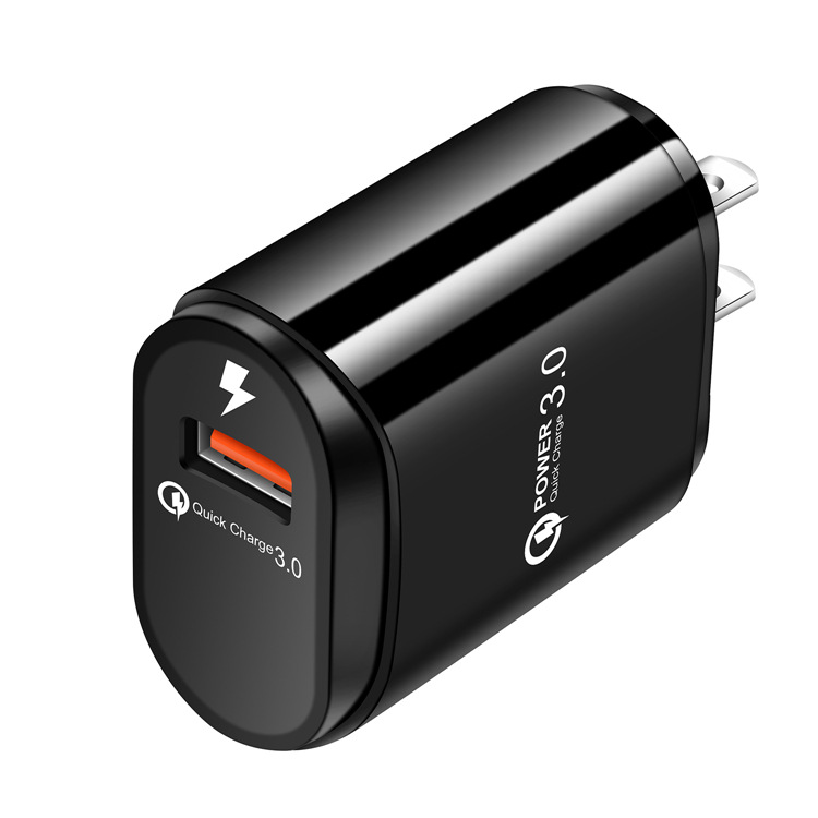 Single port Qualcomm QC3.0 fast head, new American standard QC30 travel charging mobile phone charger_voghion.com