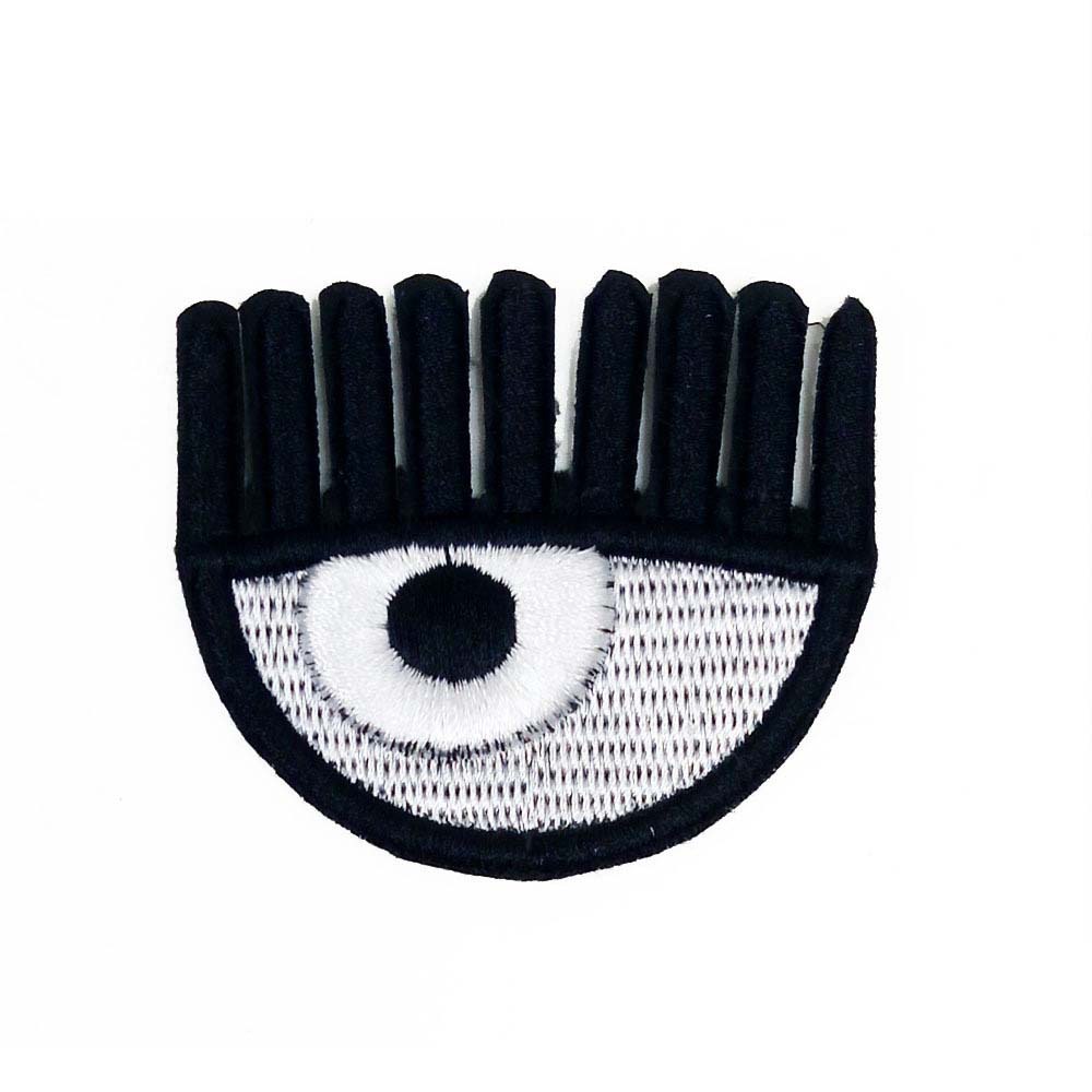 工厂直营 立体凸胶绣绣花眼球布贴 服装饰品手提袋背包辅料订做