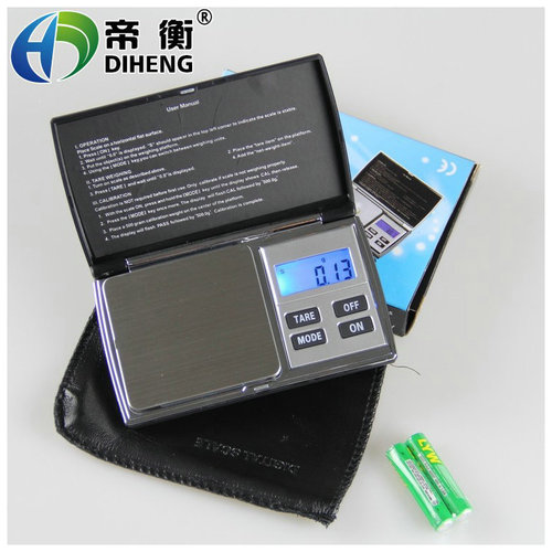 Portable Pouch Electronic Scale Mini Jewelry Scale Electronic Weighing Machine 0.1g 0.01g Bench Scale Herb Tea Gold Scale