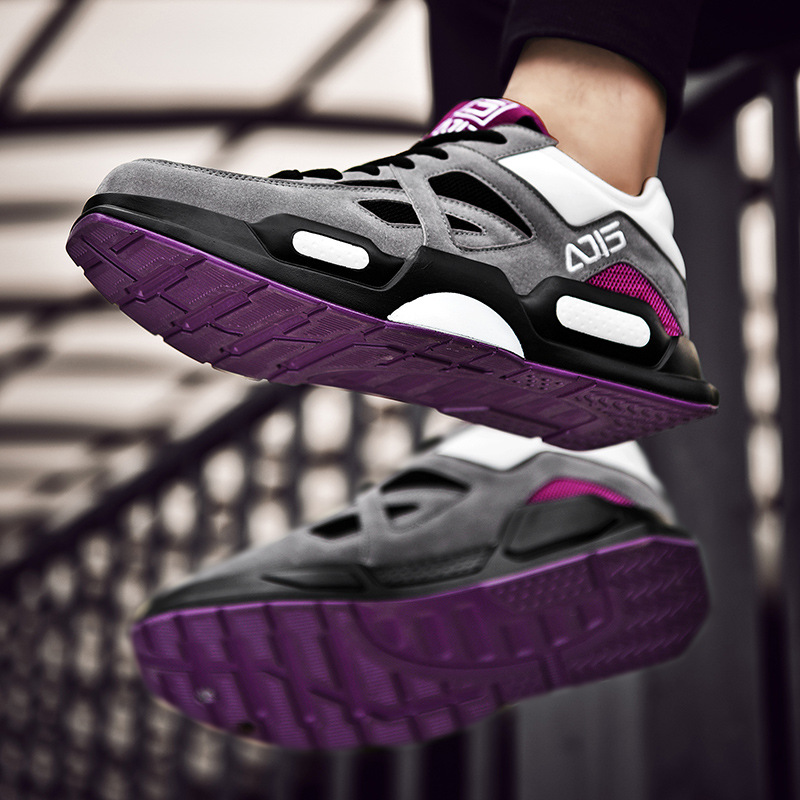 潮款运动风 2019新款夏季透气网布猪八透气男鞋韩版网红男士板鞋|ms