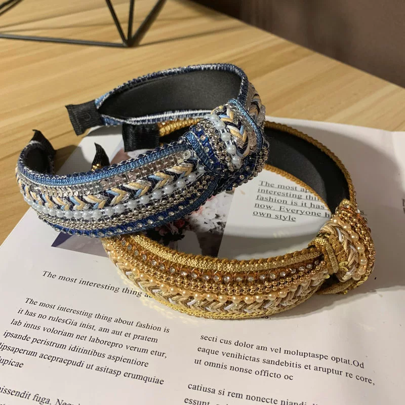 Повязка на голову, ткань, аксессуар для волос, сверло, корейский стиль, новая коллекция