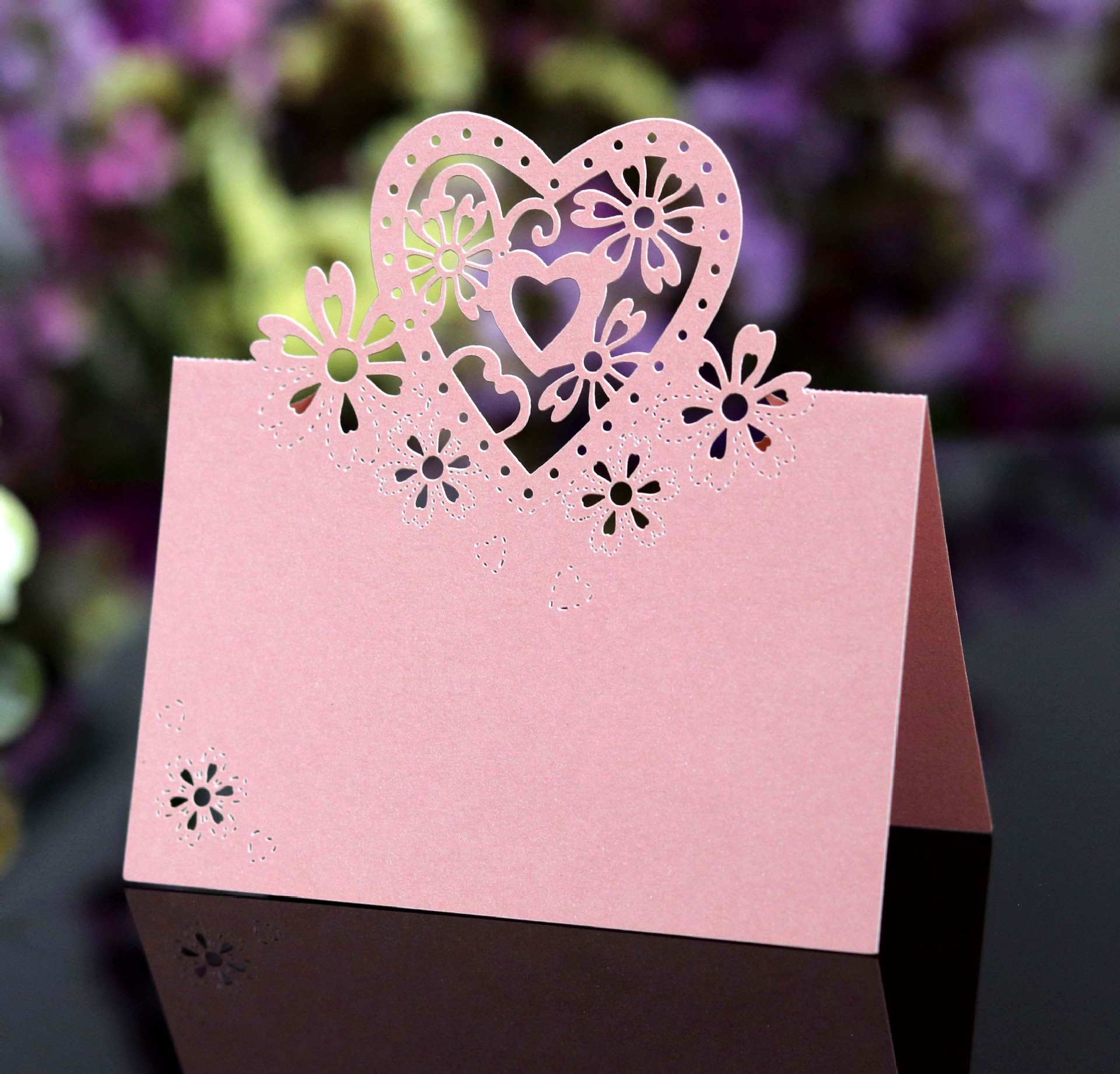 Valentine's Day Sweet Double Heart Iridescent Paper 210g Wedding Graduation display picture 5