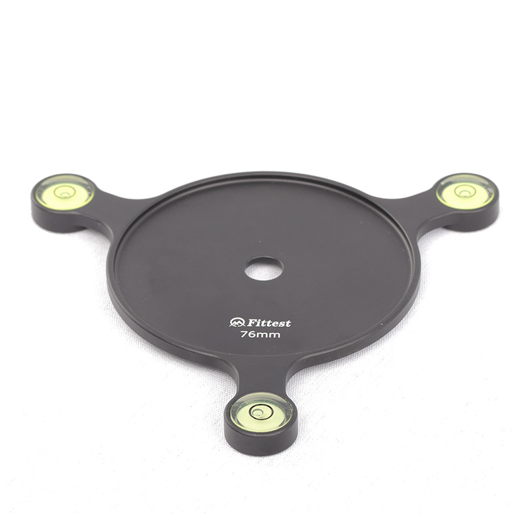 (2개) ZHONGJIE FITTEST 알루미늄 합금 삼각대 외부 3 레벨 연결 판 내부 직경 76MM