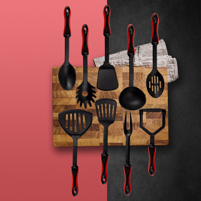 出口德国不粘锅专用锅铲尼龙西餐铲子炒勺压署器试味烧粉爪西式餐