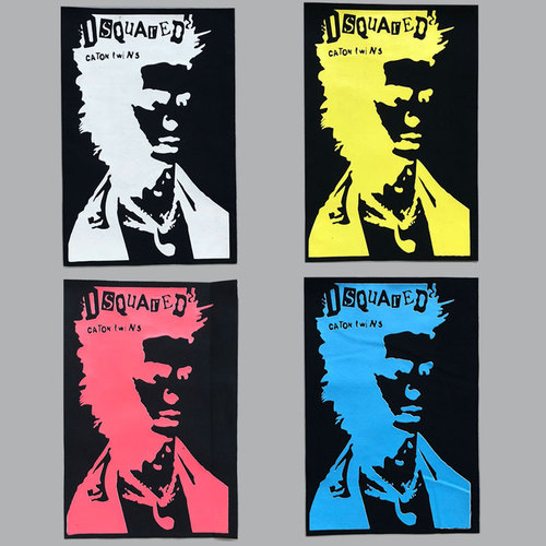 Fashion letter fabric accessories screen printing patches, clothing, bags, shoes, and hats patch, edge locking micro-emblem transfer fabric labels