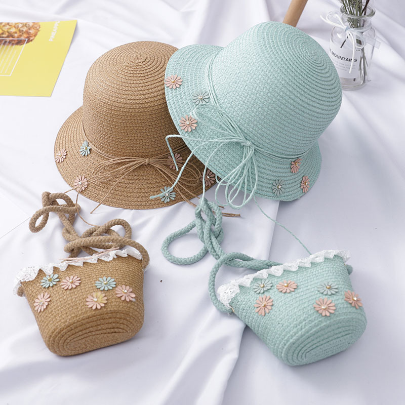 107g Weight Hat Classification straw Fabric Type Bucket Hat Hats Type 1 Piece Quantity Daily Occasion Flower Pattern Summer Season Girl'S Gender Embroidery Design Fashion Style Girl's Fashion Flower Embroidery Bucket Hat 14
