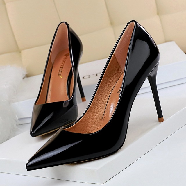 fashion simple professional OL high-heeled shoes with thin heels