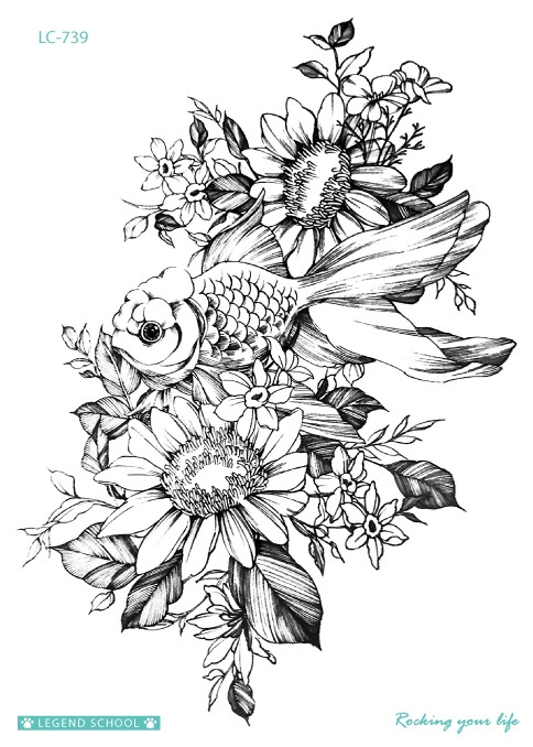 Ecological waterproof fresh summer tattoo stickers, Amazon