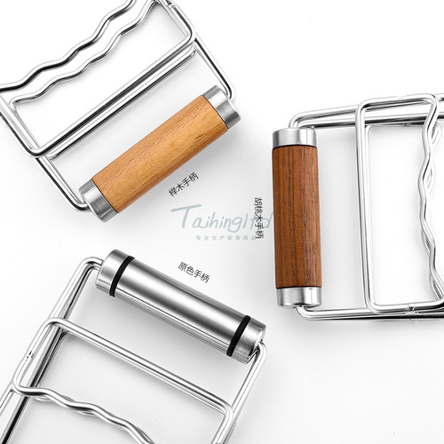 Kitchen gadgets 304 stainless steel anti-scalding clip, large extended and thickened dish clip, suitable for large and small dishes