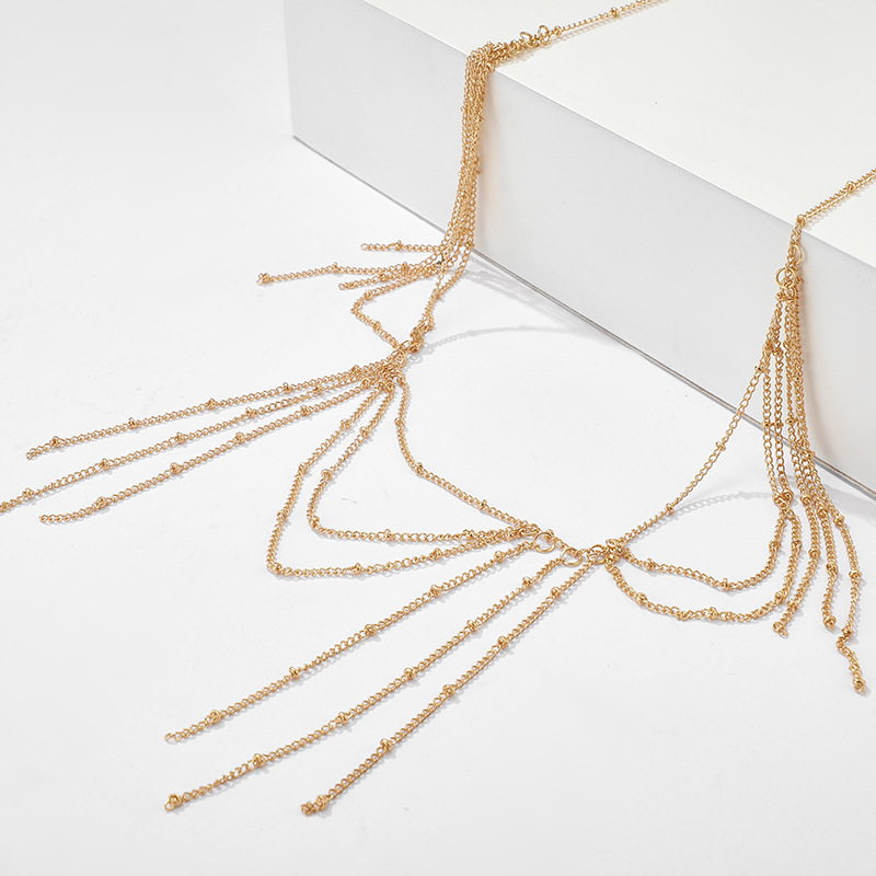 Fashion Personality Fringed Necklace Irregular Necklace Neck Chain Clavicle Chain Wholeales Fashion display picture 5