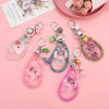 Acrylic glossy crystal, rabbit, creative keychain, school bag with accessories for elementary school students, pack, decorations