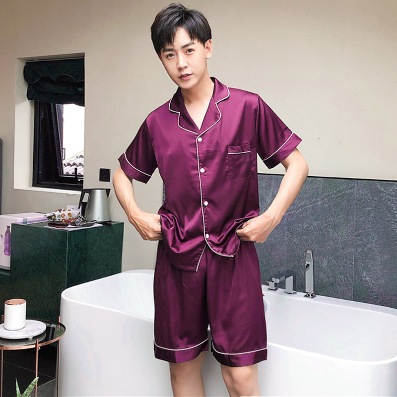 남성용 실크 퍼플