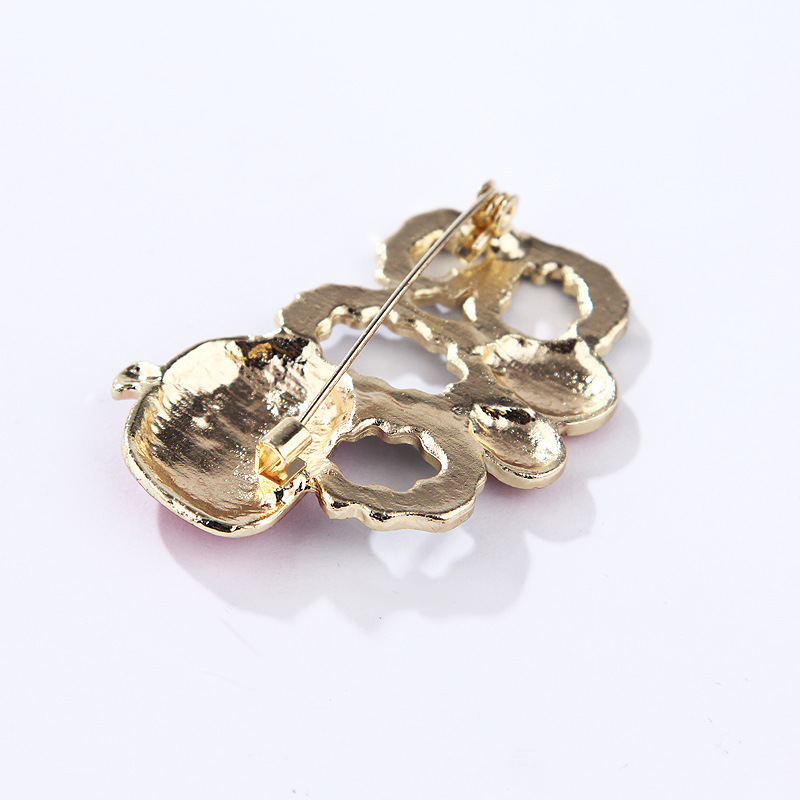 Halloween Pumpkin Head Brooch Personalized Alloy Pin Accessory_voghion.com