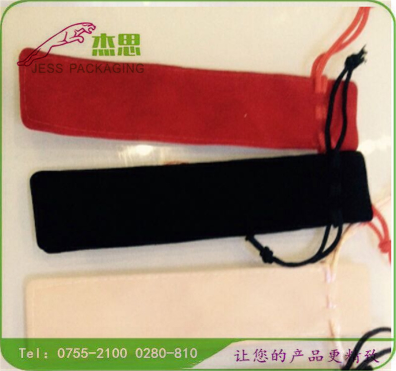 设计新款绒布轻便钢笔套毛毡料刚笔保护束口袋量大从优