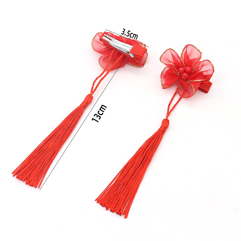 儿童汉服唐装头饰赠品