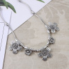 Classic ethnic silver retro accessory, necklace, Thailand, ethnic style