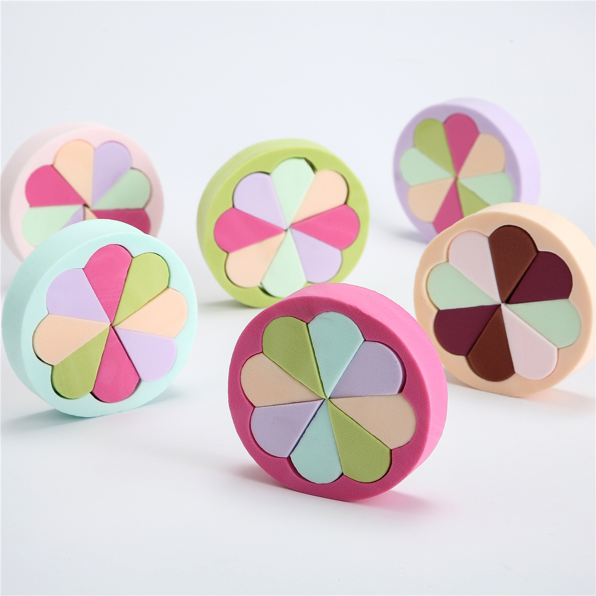 Hexagonal Powder puff bulk Small house Powder puff jelly Powder puff latex Powder puff Flood damage