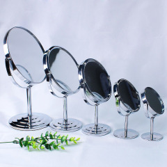 Portable wooden mirror embroidery supplies European retro desktop beauty salon special handheld makeup mirror handle mirror