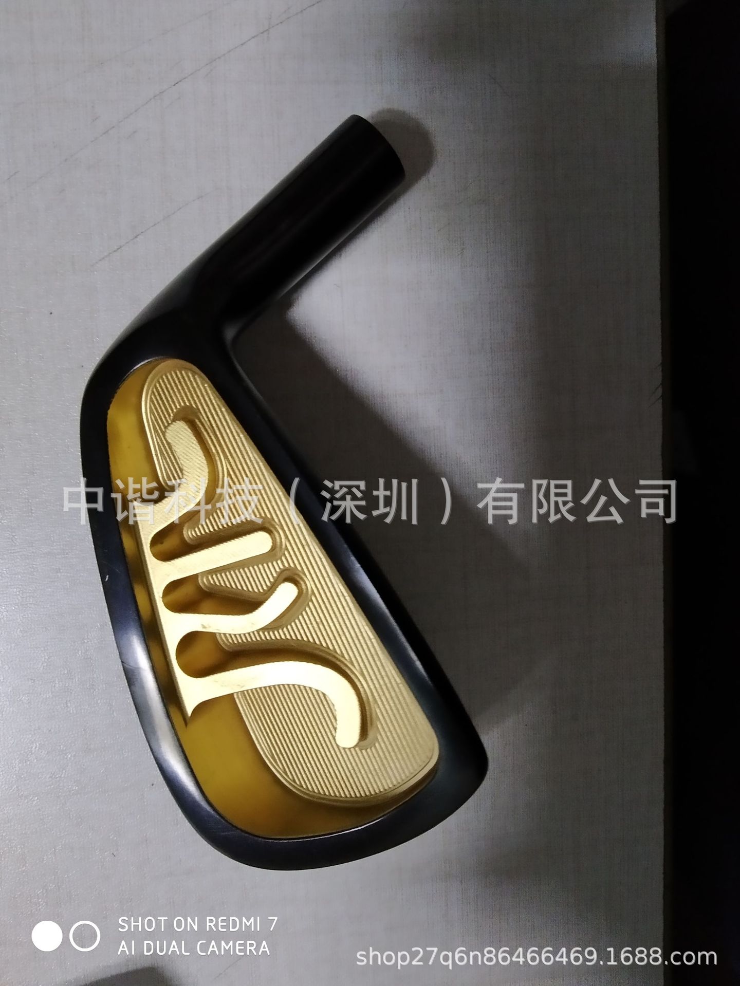 深圳高尔夫球头真空电镀黑色 高尔夫球头真空镀黑金双色