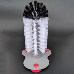 Manufacturer batch creative cup washing brush, suction wall-type single-head cup brush, three-head cup washing brush, glass cup washing brush, double-head red wine glass brush