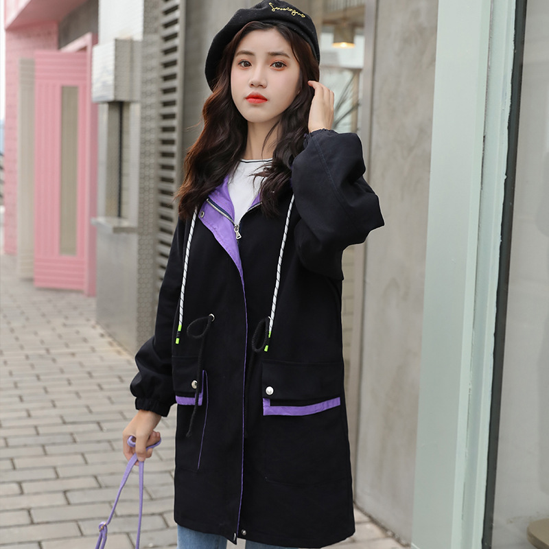 工裝外套女韓版寬松bf2019新款ins潮森系原宿風休閑風衣學生上衣